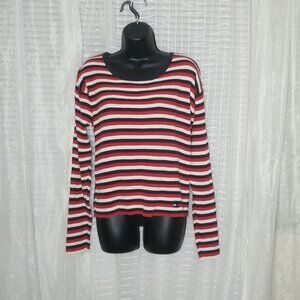 2/$25 or 3/$30 Vintage Y2K Tommy Hilfiger Ribbed Crew Neck SzLG